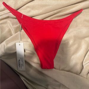 Meshki Cheeky Red Bikini Bottoms